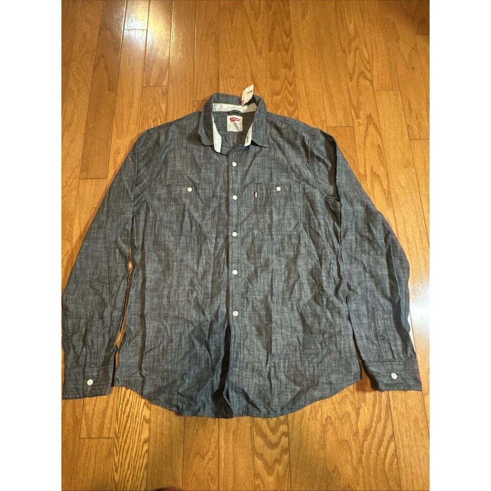 Levi’s Modern Fit Dark Denim Shirt Button Down XL
